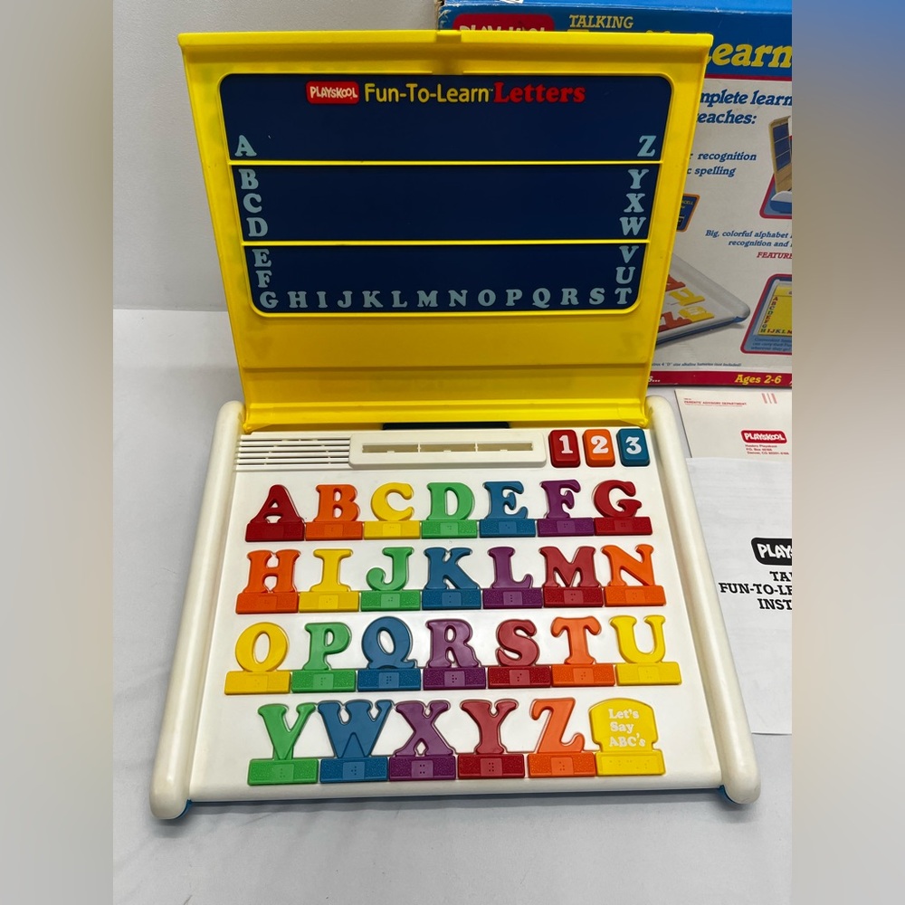 Vintage Playskool Talking Fun-To-Learn Letters Learning Toy - Picture 3 of 6